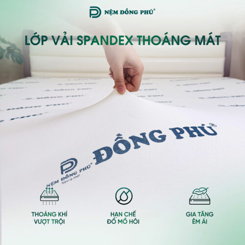 Vỏ nệm 1m2x1m6 làm bằng chất liệu Spandex cao cấp