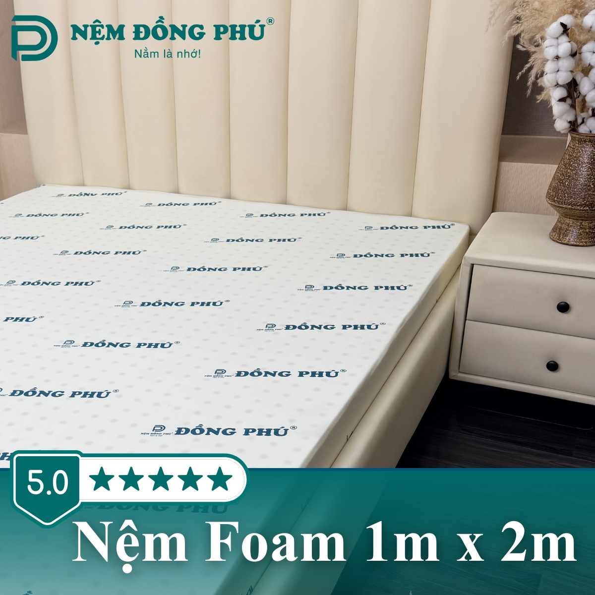 Nệm Foam 1m x 2m Nệm Foam 1m x 2m