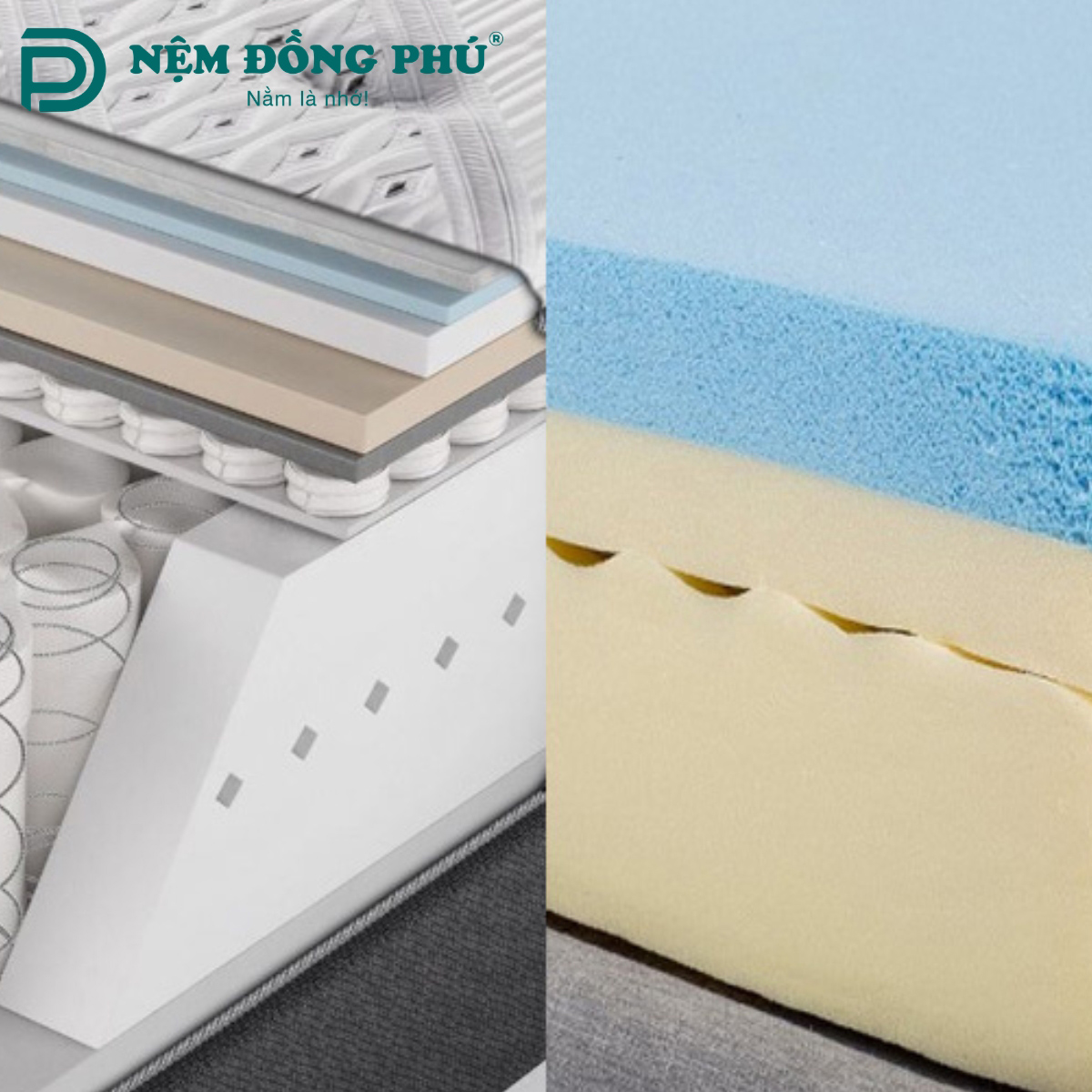 So sánh nệm lò xo với một số loại nệm khác So sánh nệm lò xo với một số loại nệm khác