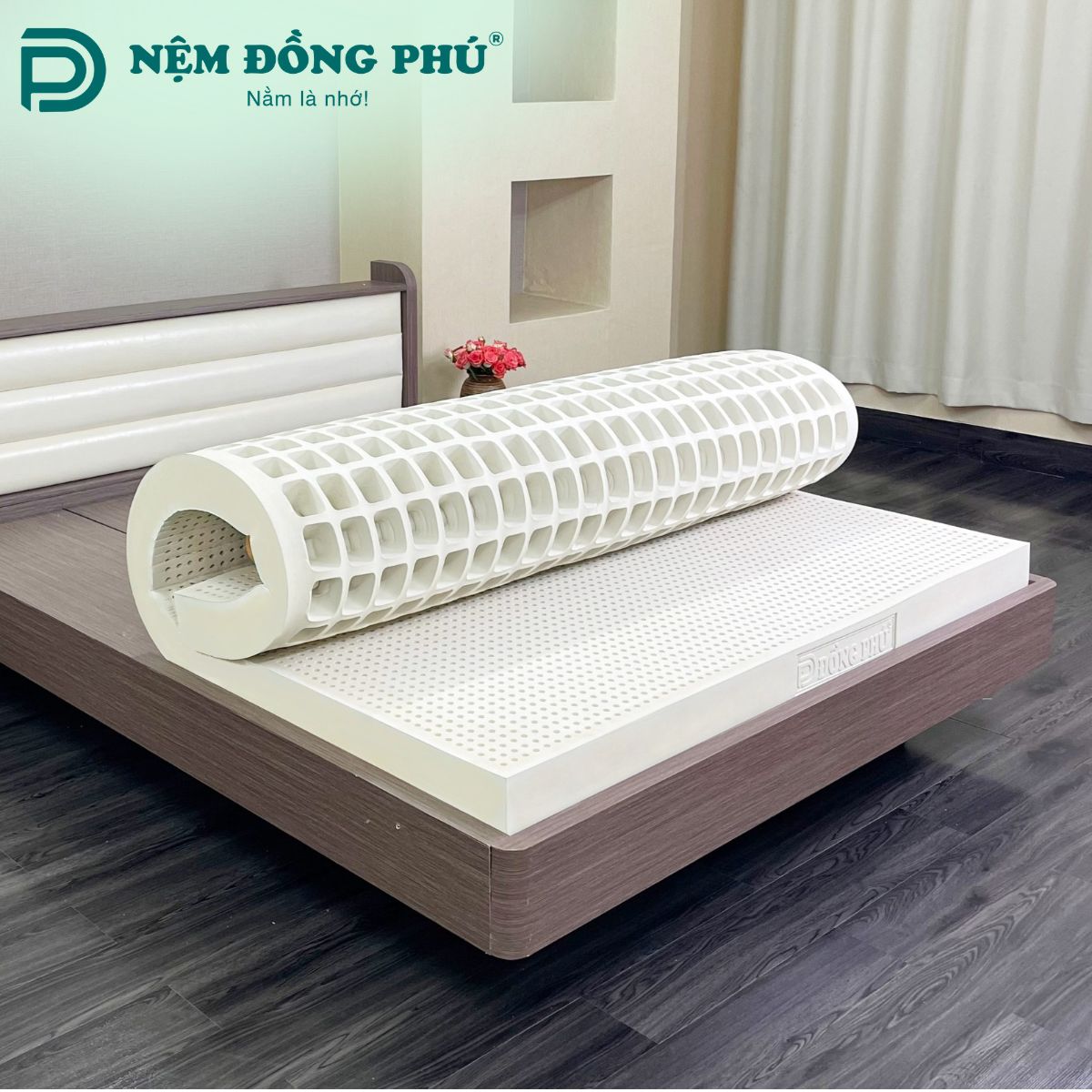 Nệm cao su thiên nhiên Đồng Phú được sản xuất theo quy trình Dunlop
