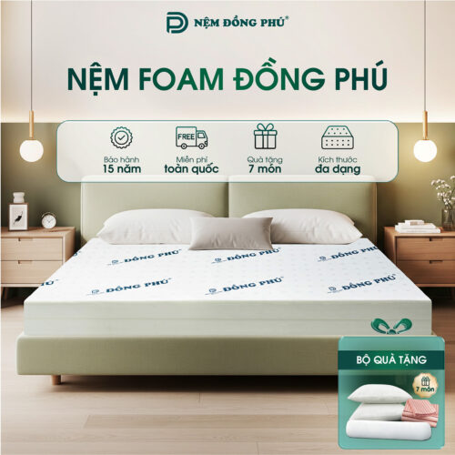 Nệm 1m2x1m6 Foam Đồng Phú