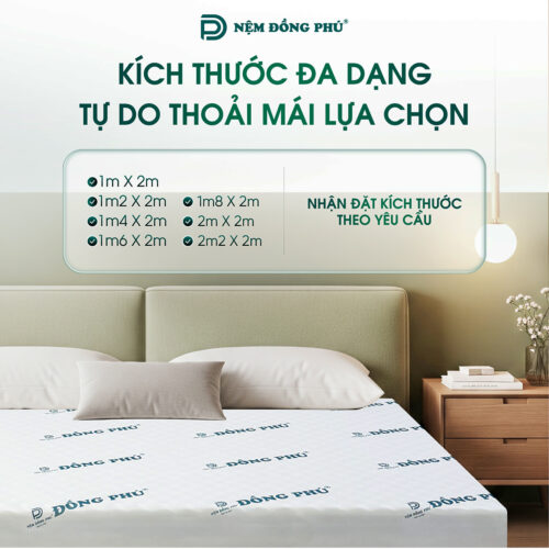 Nệm 1m2 x 1m8 Foam Massage Đồng Phú