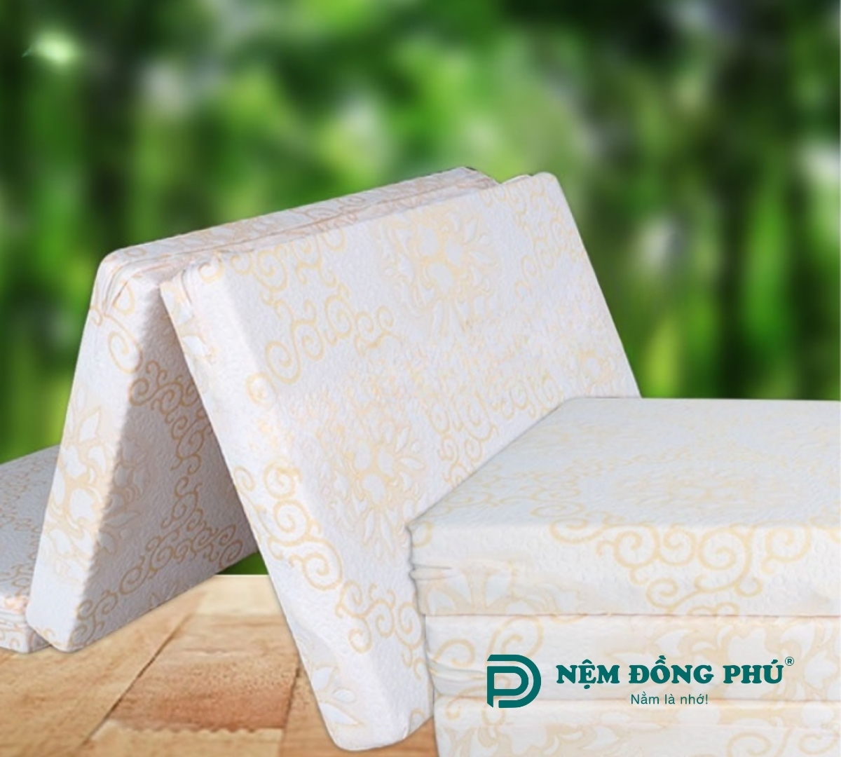 Nệm cao su Đồng Phú gấp 3 1m8 x 2m