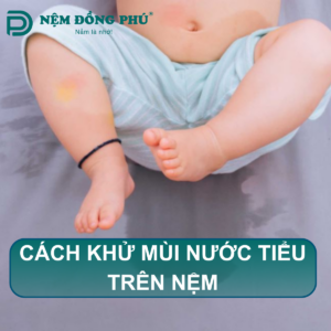 Cách khử mùi nước tiểu trên nệm