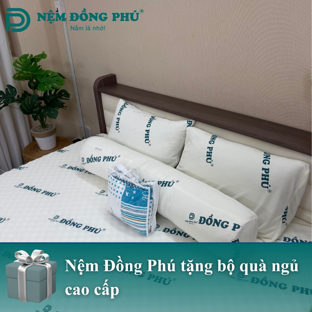 Mua đệm 1m2 x 2m nhận bộ quà tặng cao cấp từ Nệm Đồng Phú