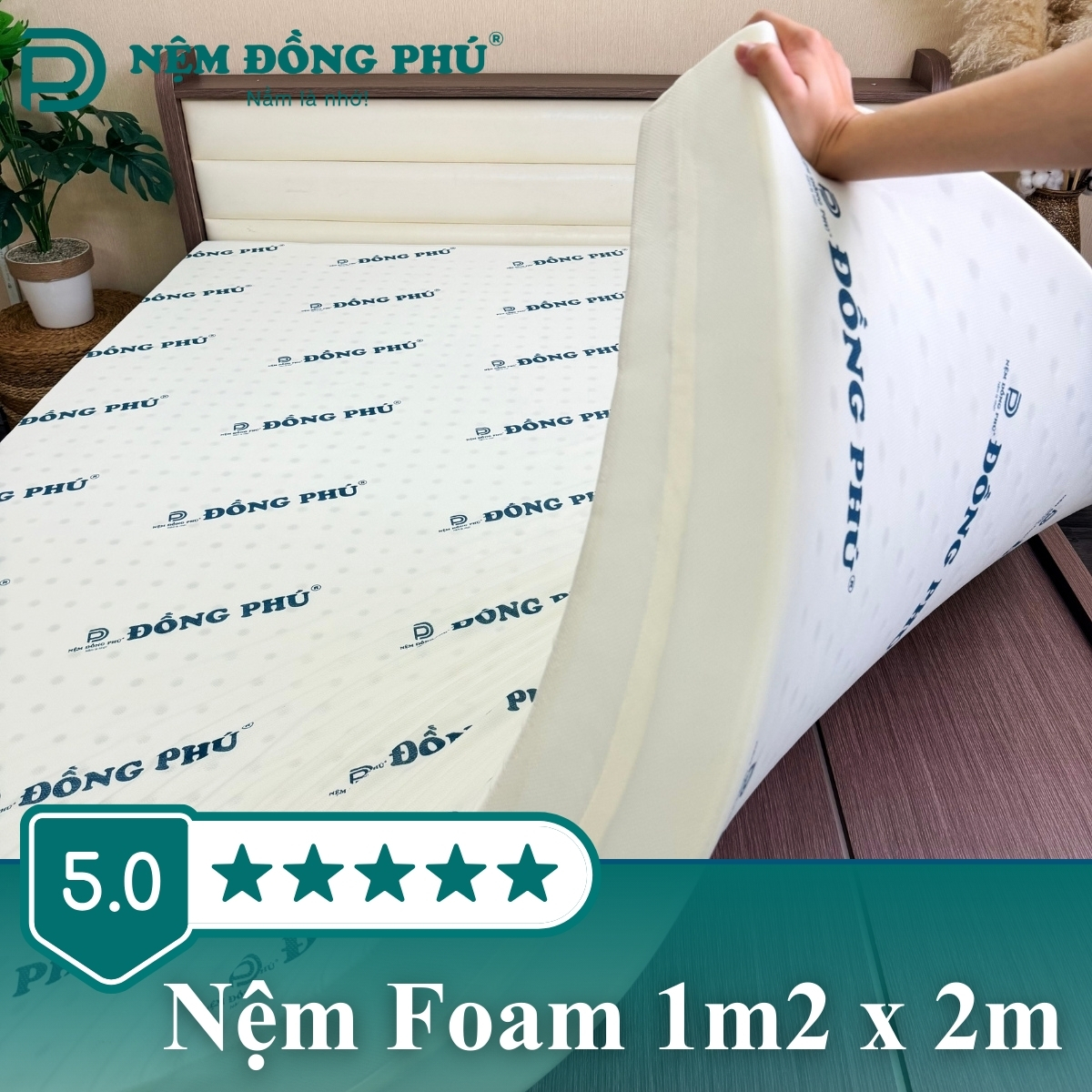 Nệm Foam 1m2 x 2m