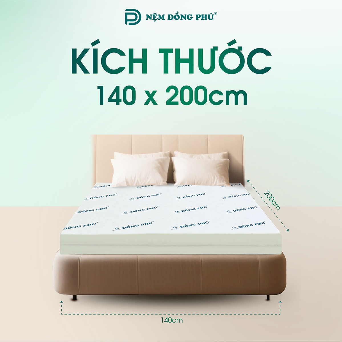 Nệm 1m4 x 2m giải pháp tối ưu cho giấc ngủ chất lượng