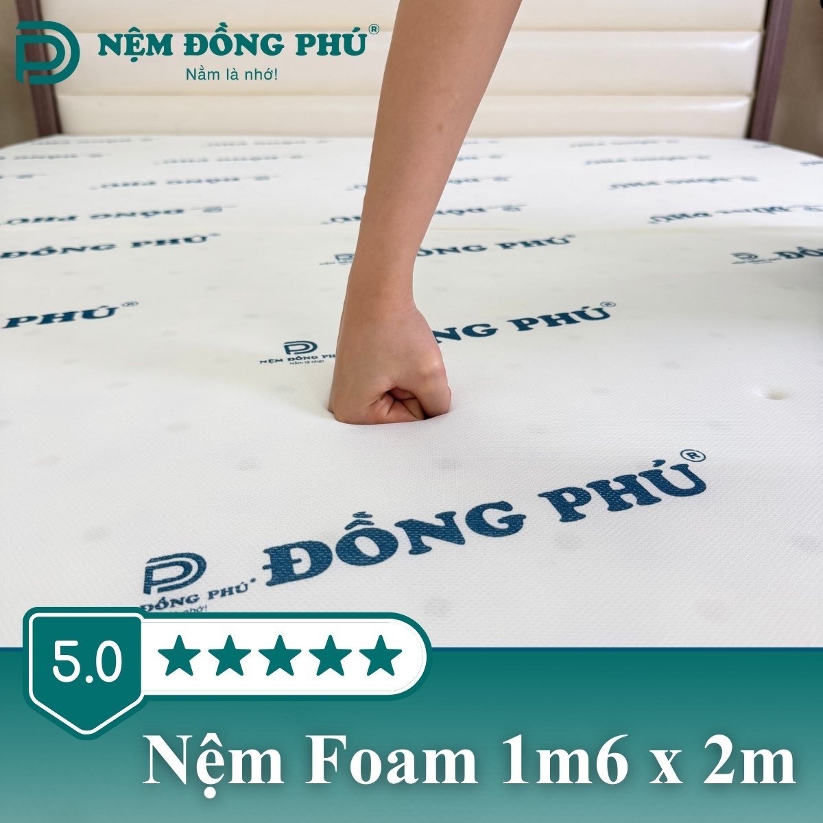 Nệm Foam 1m6 x 2m
