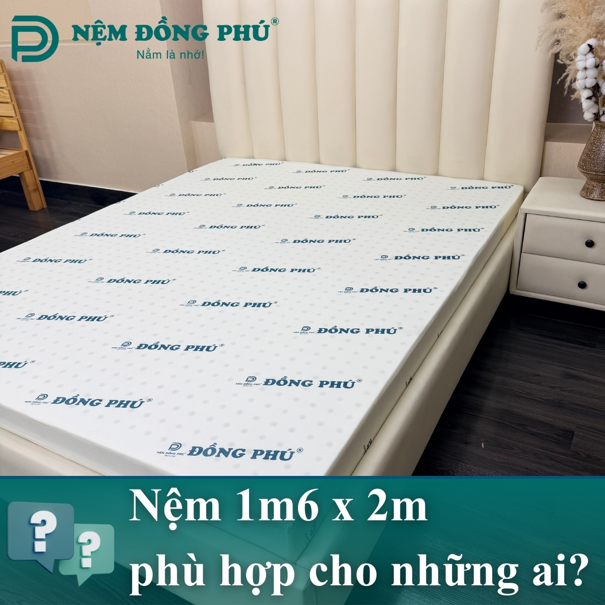 Nệm 1m6 x 2m phù hợp với những ai?