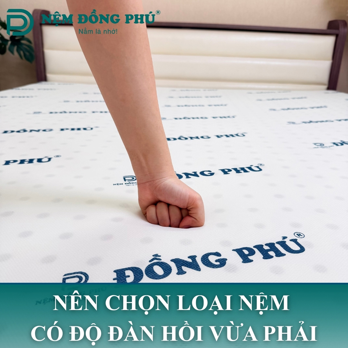 Nên chon loại nệm có độ đàn hồi vừa phải