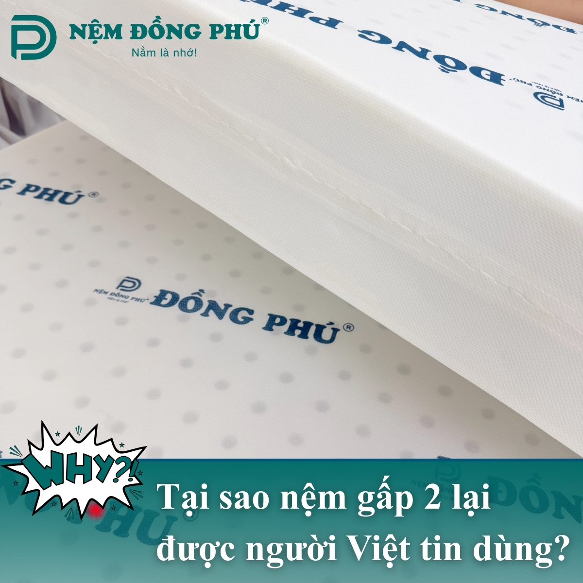 Nệm gấp 2 được người Việt dùng bởi độ tiện lợi và thuận tiện di chuyển