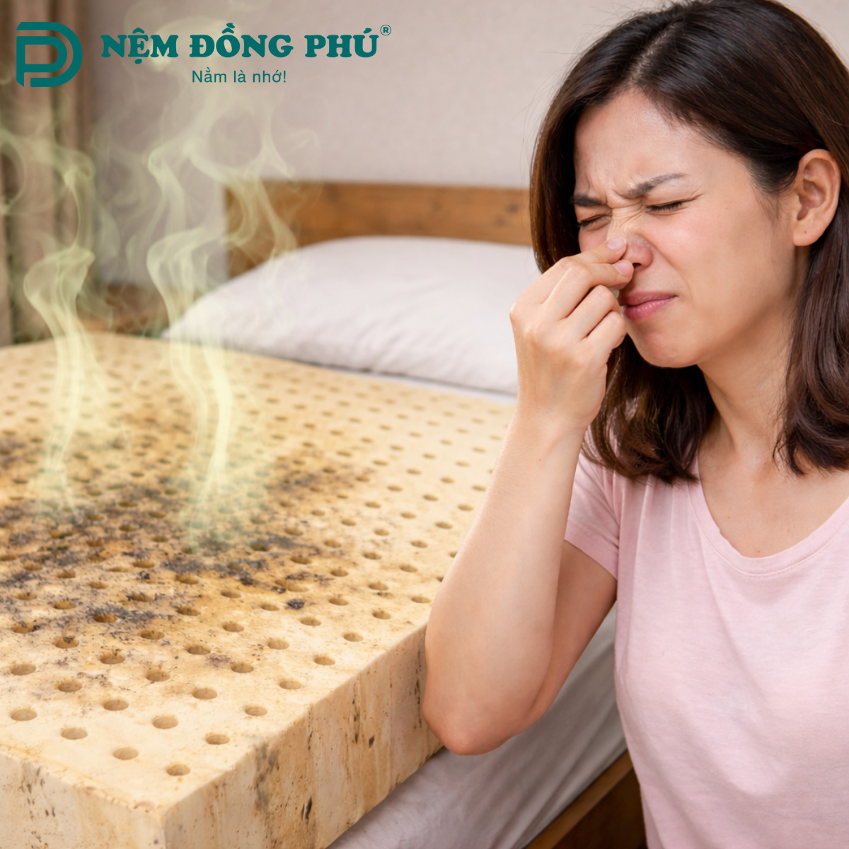 Các nguyên nhân chính khiến nệm cao su bị hôi