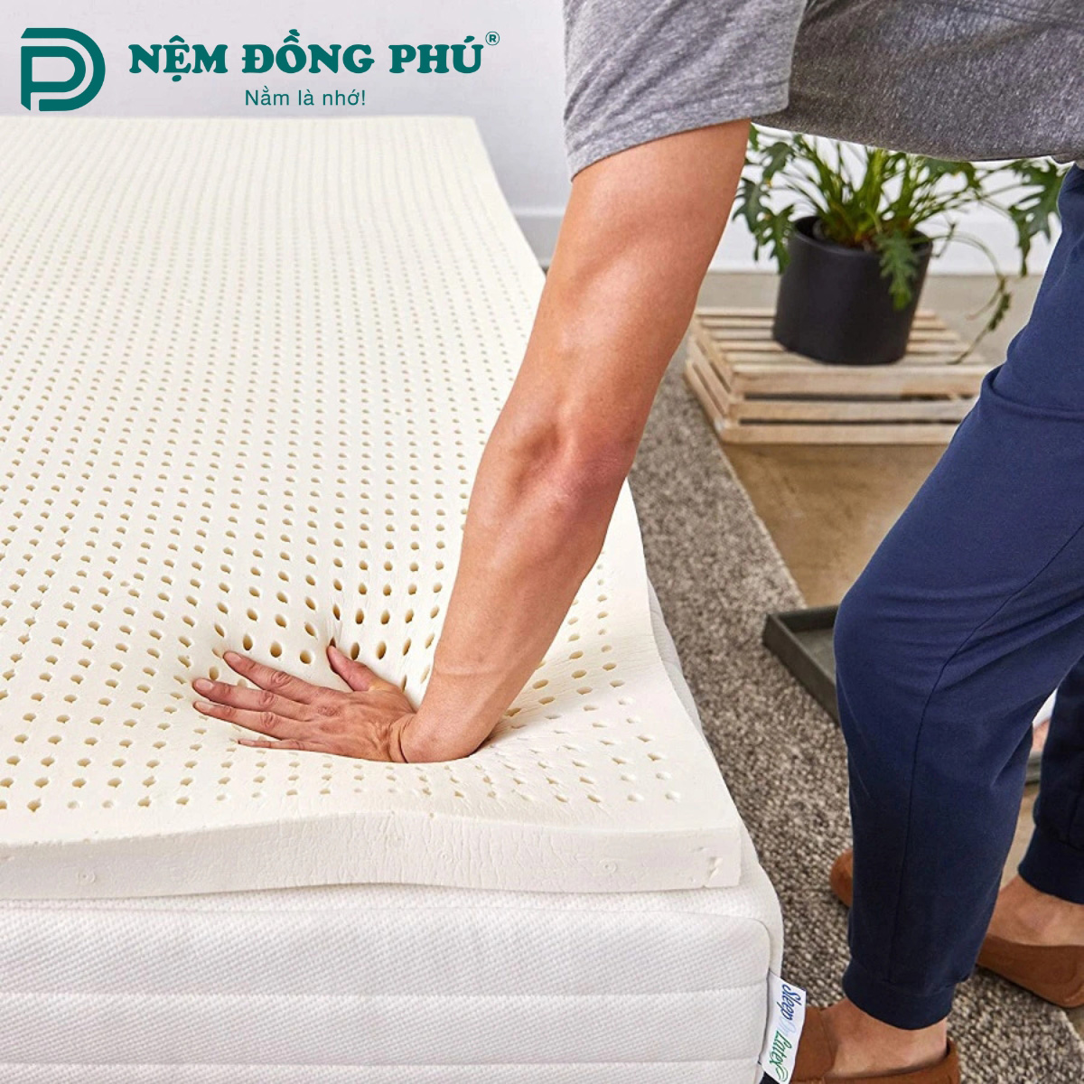 Nệm cao su có bị lún không?