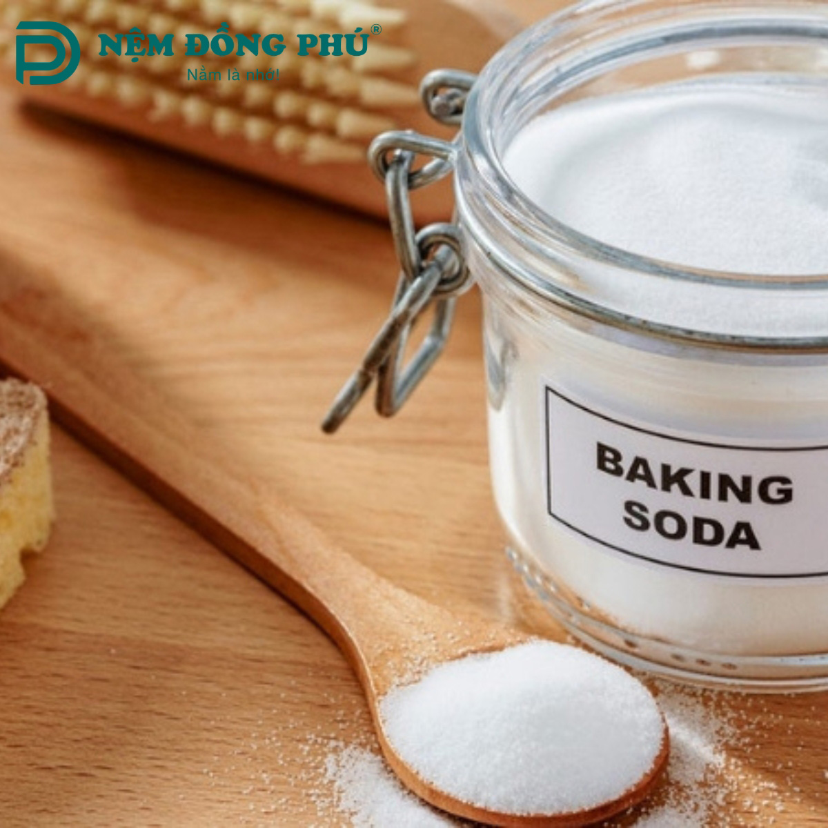 Cách tẩy vết ố vàng trên nệm bằng baking soda