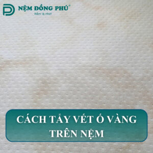 cach tay vet o vang tren nem