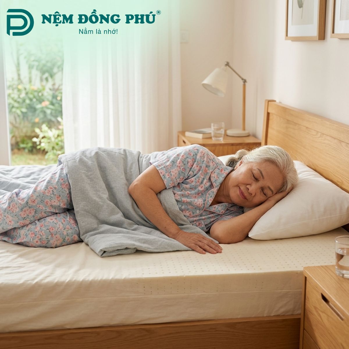 Với người cao tuổi, hãy ưu tiên nệm cao su thiên nhiên dày 15 - 20 cm