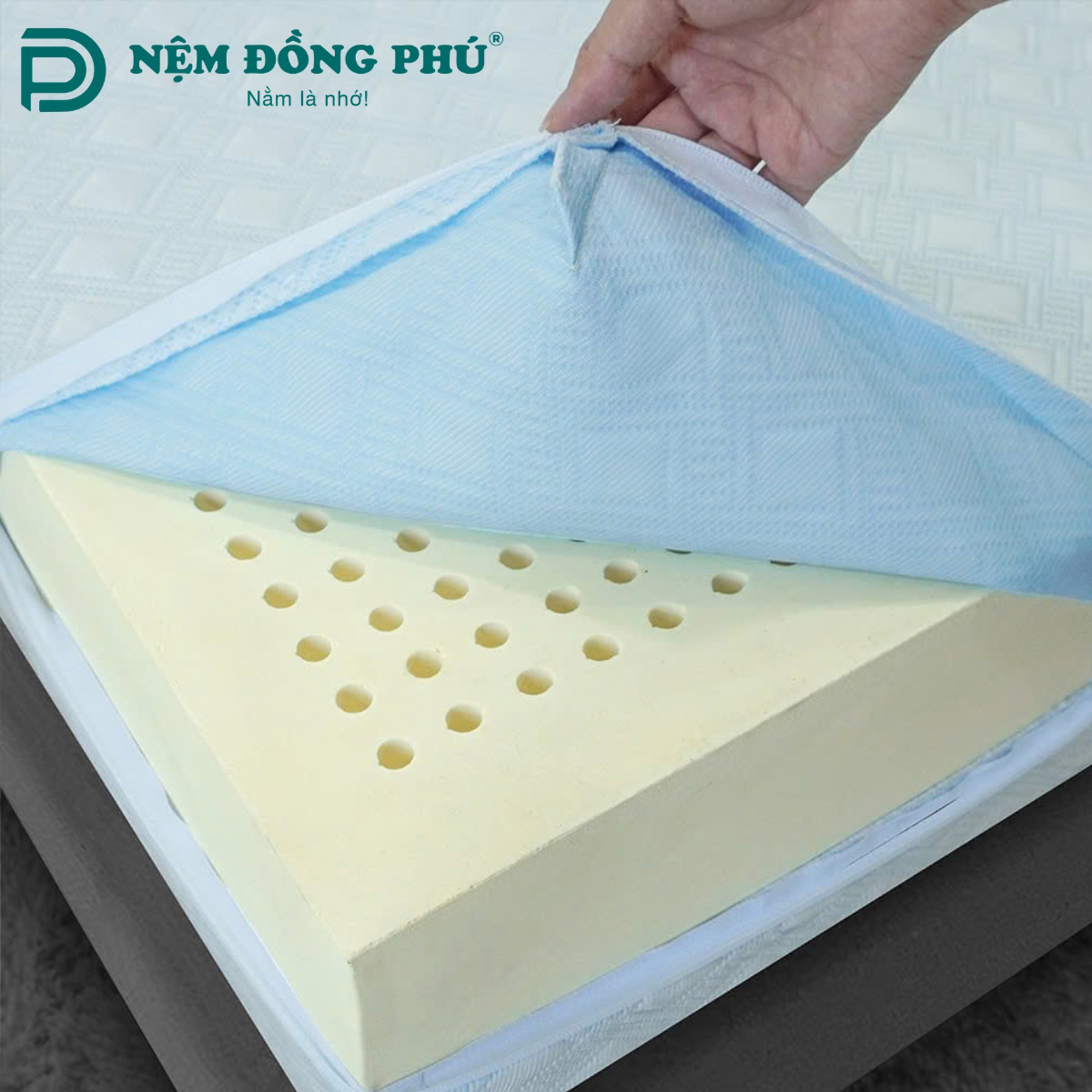 Nệm cao su non là dòng nệm được sản xuất từ chất liệu Polyurethane (PU foam) hoặc Synthetic Rubber