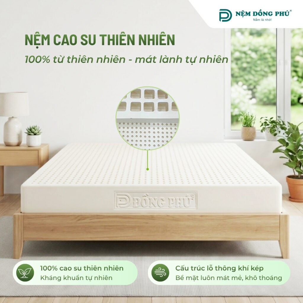 Đệm Cao Su Thiên Nhiên Đồng Phú