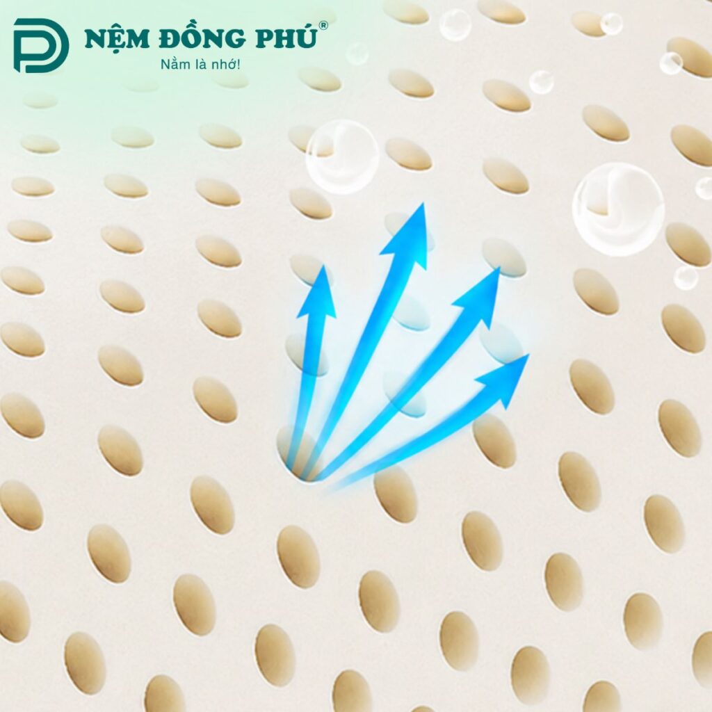 Đệm cần có độ thoáng khí và tản nhiệt tốt
