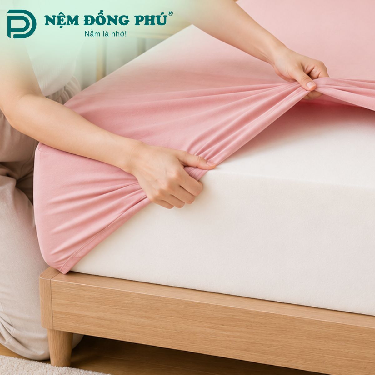 Dùng ga chống thấm hoặc tấm bảo vệ đệm để thuận tiên cho việc vệ sinh đệm