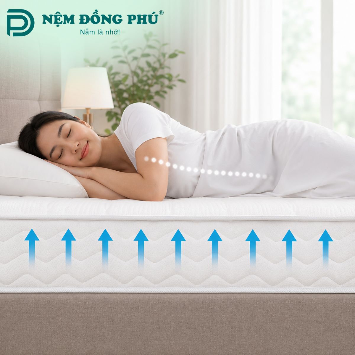 Người thoát vị đĩa đệm có thể nằm nệm nếu chọn nệm phù hợp