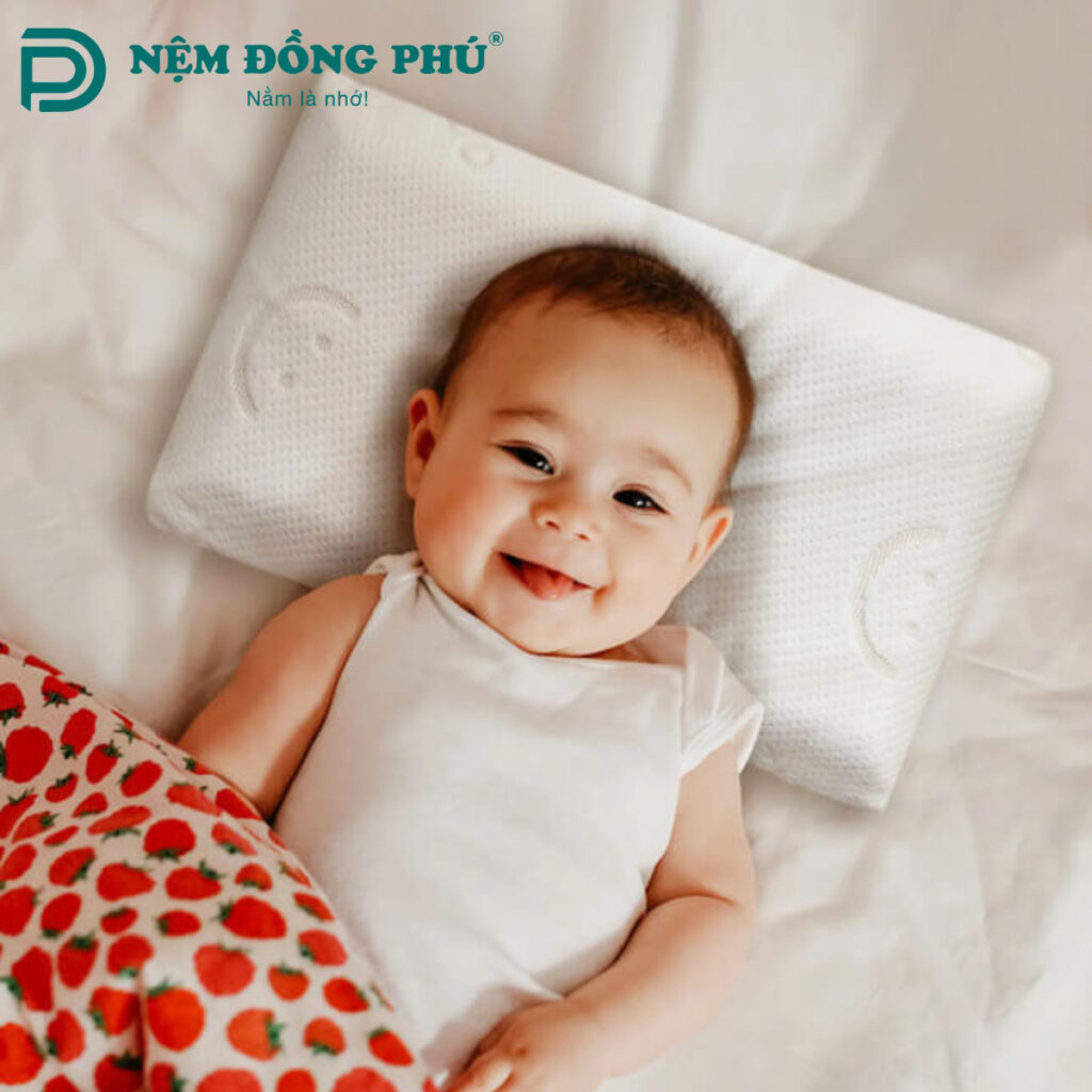 Lợi ích khi cho trẻ nằm gối cao su non đúng cách
