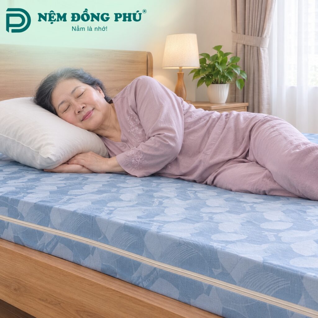 Chọn đệm bông ép cho người lớn tuổi phải có độ nâng đỡ tốt